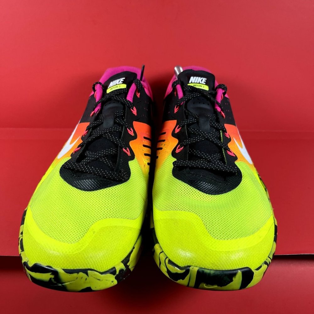 Nike Metcon 2 MultiColor Volt Running Trainers Shoes 819899-701 Men's Size 11.5 - Picture 3 of 12